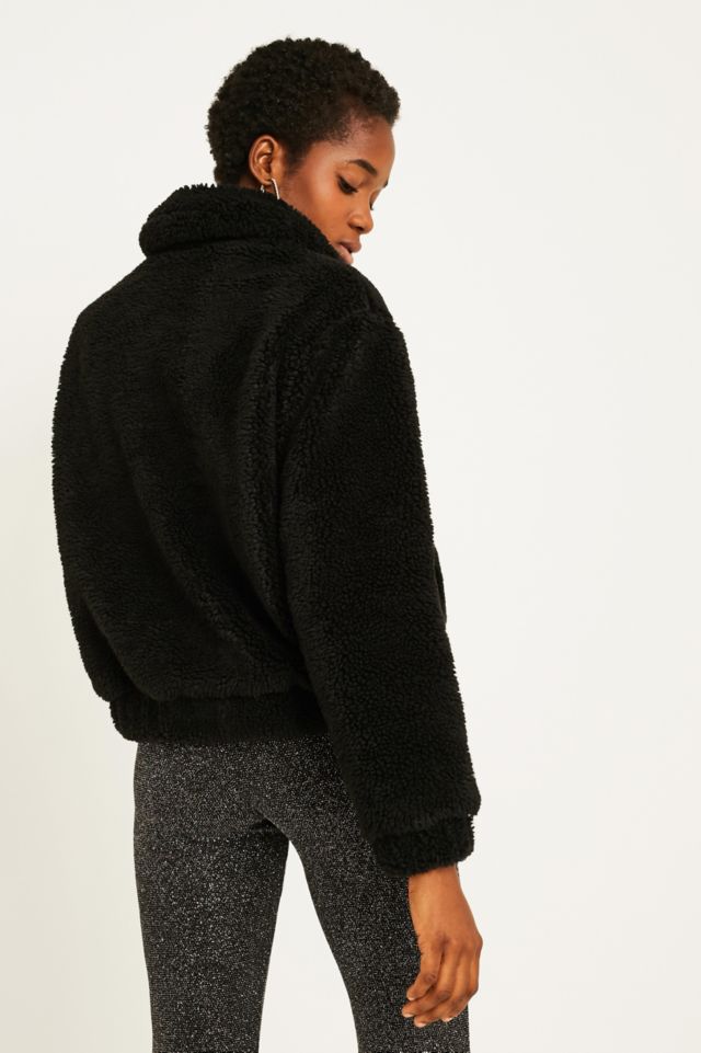 Black teddy hotsell coat urban outfitters