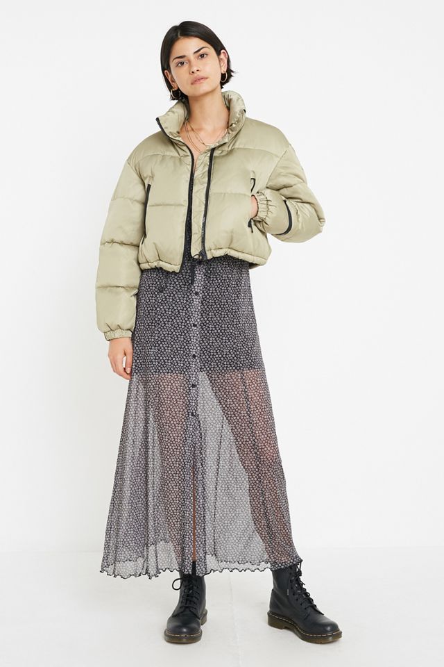 UO Satin Super Crop Puffer Jacket  #2