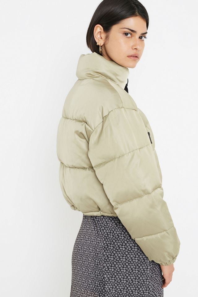 UO Satin Super Crop Puffer Jacket  #4