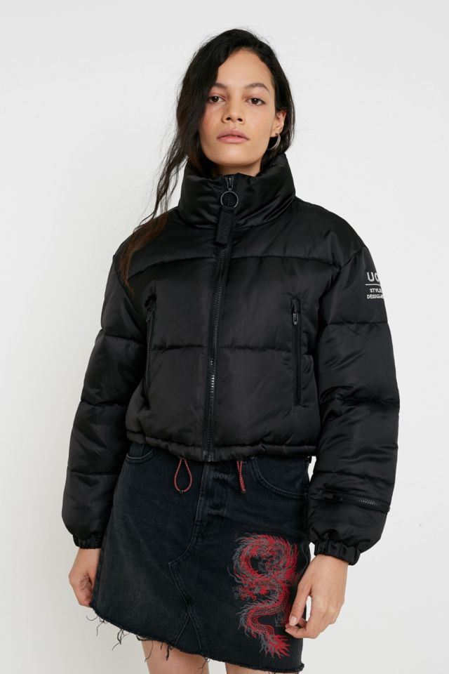 UO Diamante Super Crop Puffer Jacket