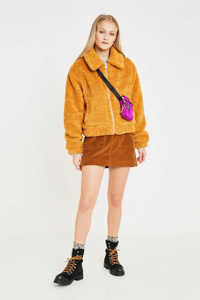 UO Marigold Teddy Crop Jacket #2