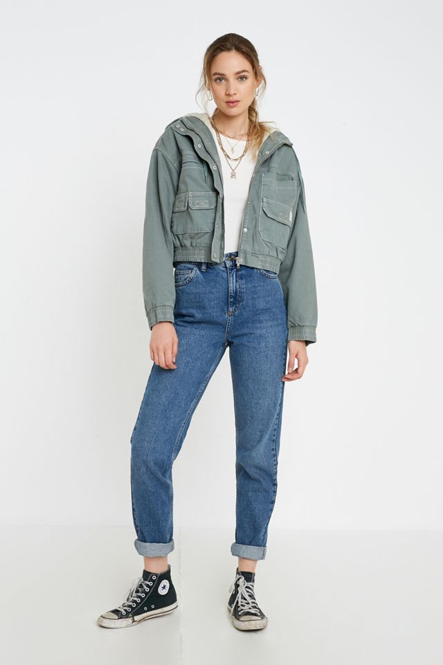 UO Jared Borg Foderato Giacca Utility Ritagliata #2