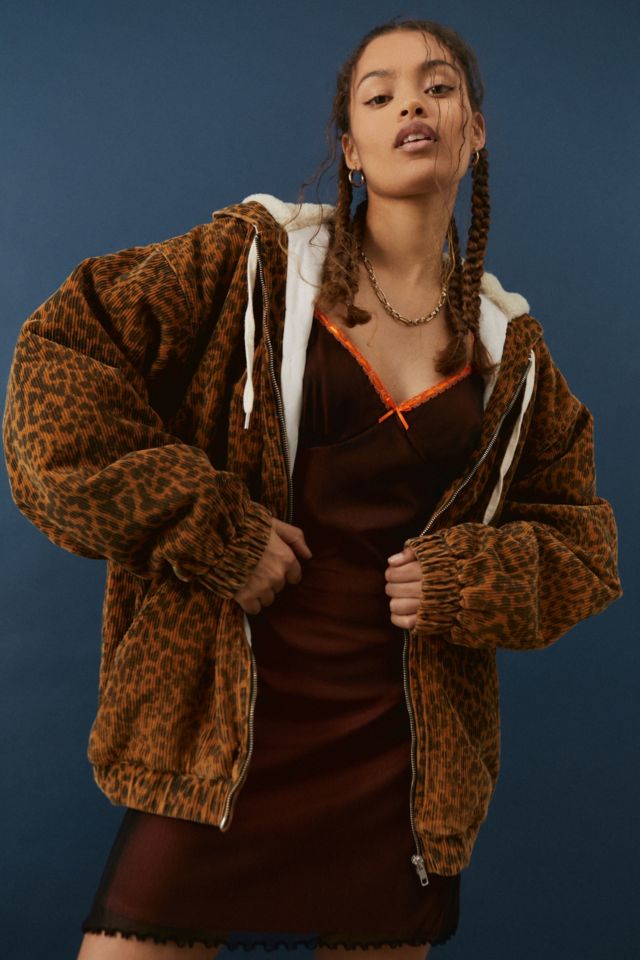 Urban outfitters 2025 leopard coat