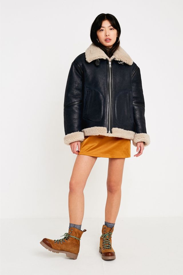 UO Premium Leather Aviator Jacket #2