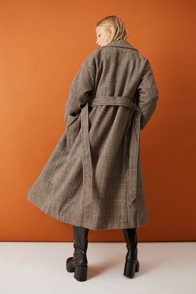 UO - Manteau à carreaux ceinturé Crombie #3