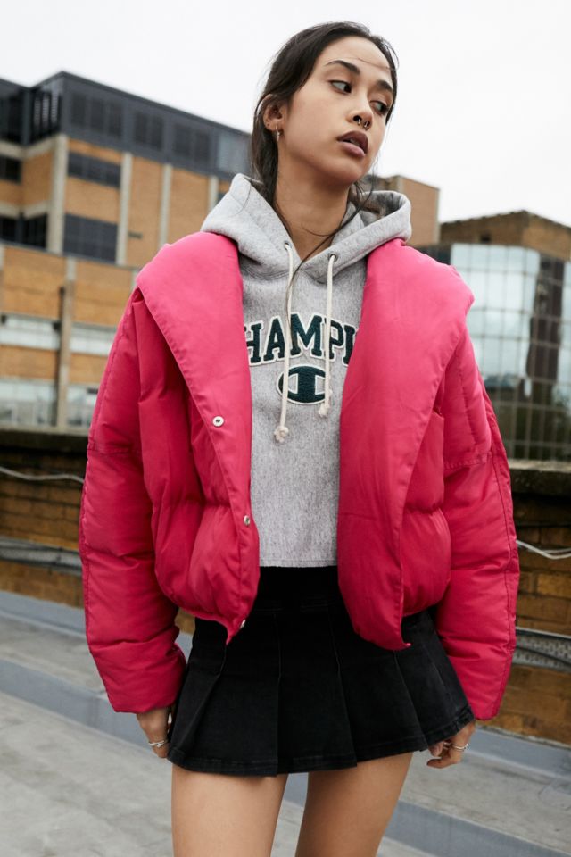 Urban outfitters clearance pink coat