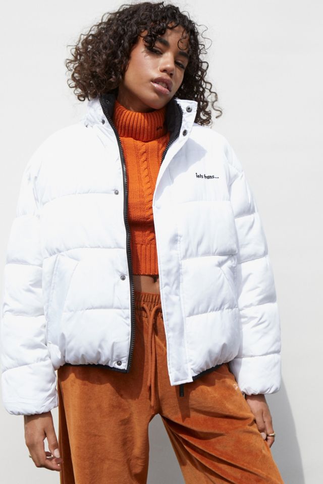 Puffer white jacket on sale