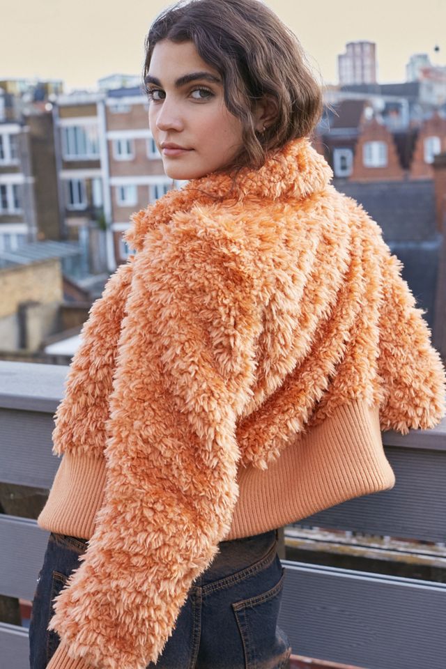 UO Mulvey Faux Fur Cropped Jacket #1