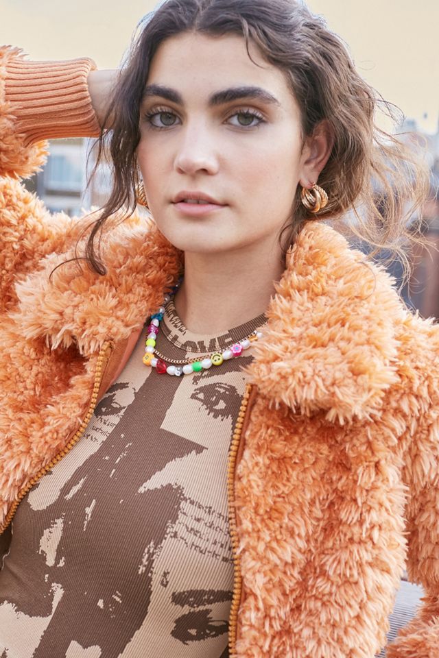 UO Mulvey Faux Fur Cropped Jacket #2