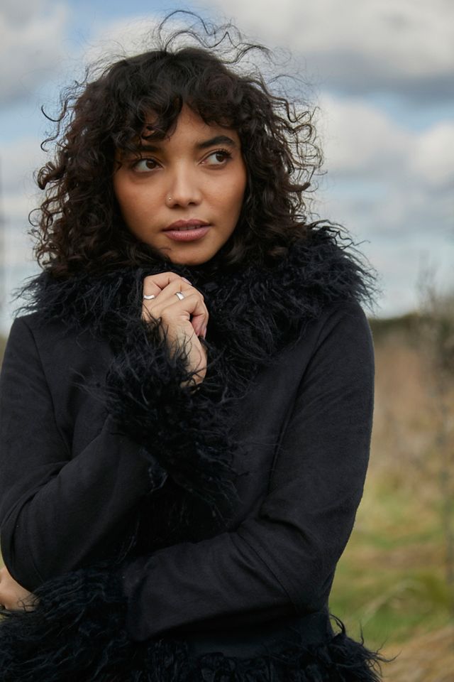 UO Y2K Faux Fur Trim Jacket #3