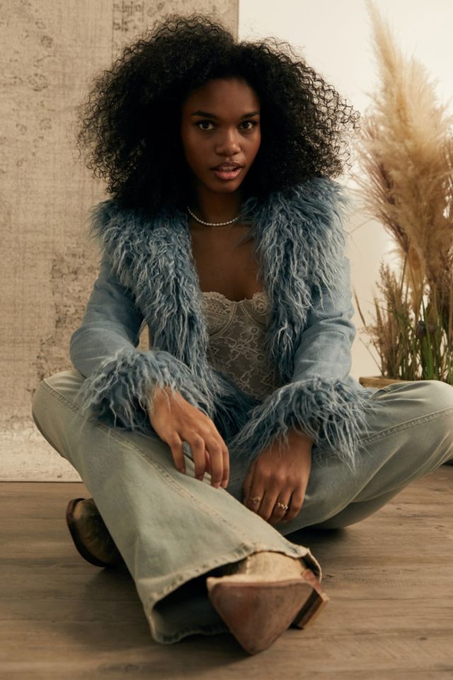 Urban outfitters shop faux fur jacket