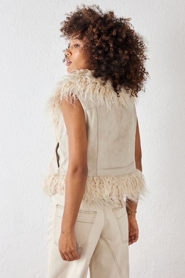 CCSYUS Costume hippie des années 70, vêtements pour femme, gilet à