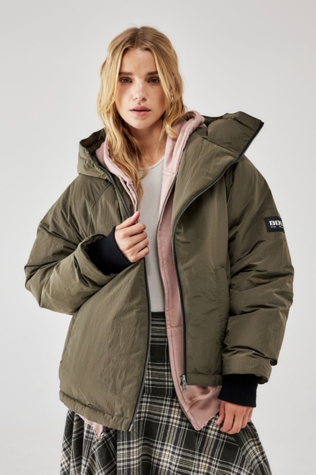 BDG Asymmetric Zip-Up Padded Coat | Urban Outfitters UK