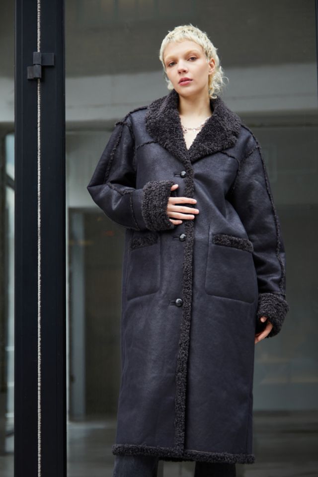 Borg maxi coat sale