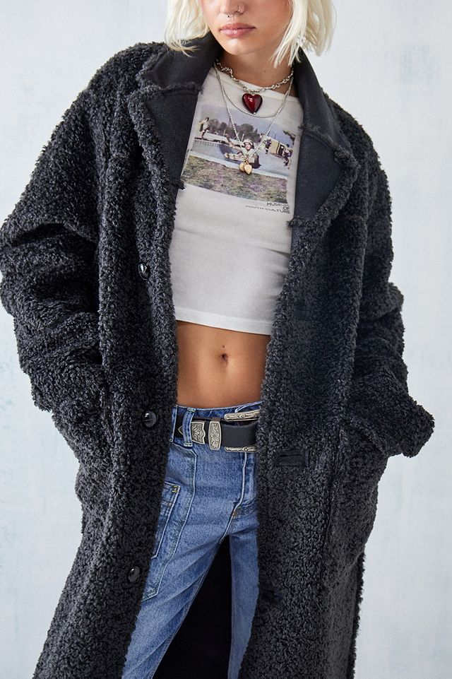 BDG Urban Outfitters Spencer Faux Fur Borg Jacket