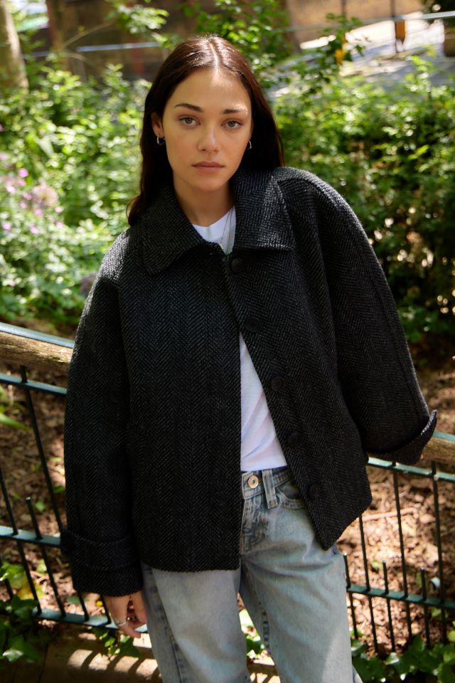 Wool swing jacket hotsell