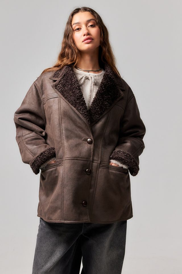 BDG Faux Shearling Jacket #4