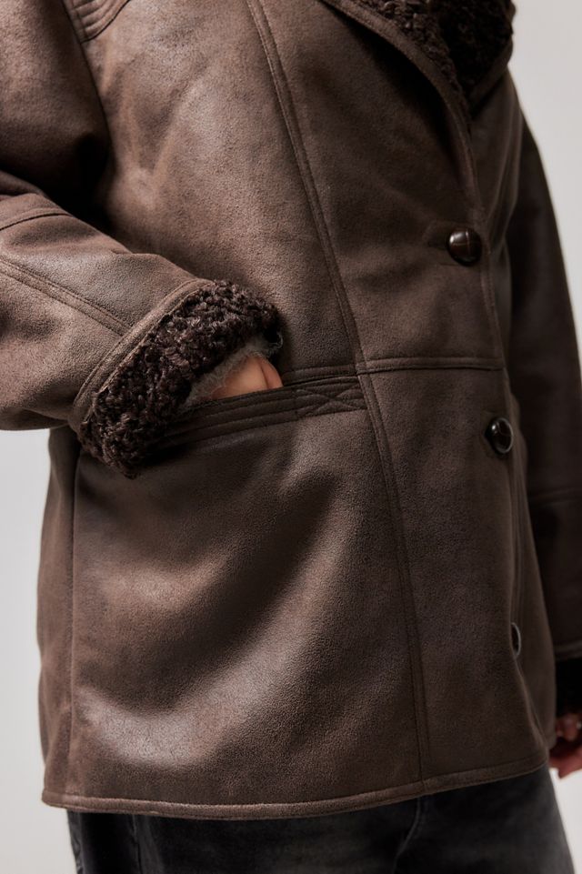 BDG Faux Shearling Jacket #5