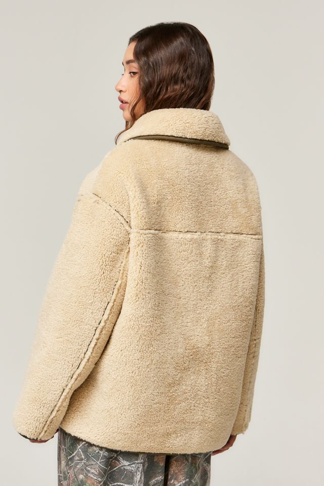 BDG Checked Borg Reversible Jacket #6