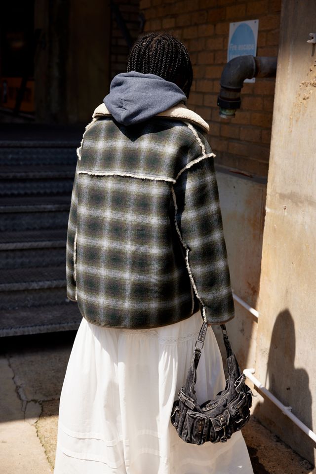 BDG Checked Borg Reversible Jacket #7