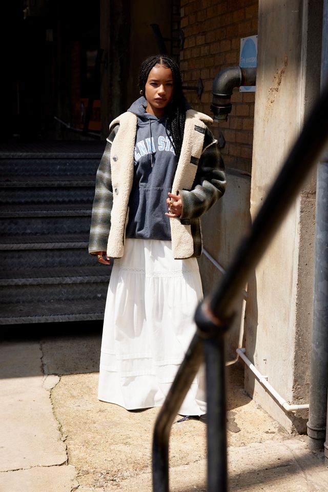 BDG Checked Borg Reversible Jacket #8