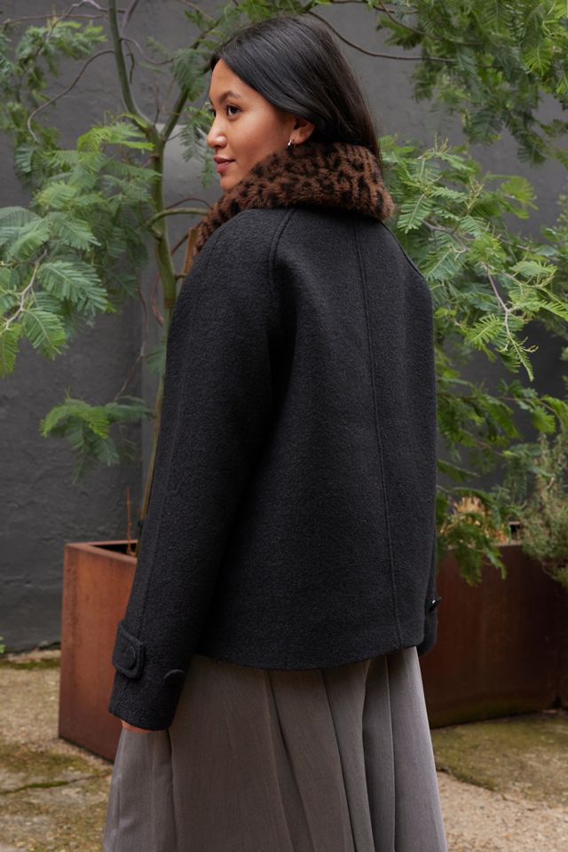 Kimchi Blue Swing Wool Coat #4