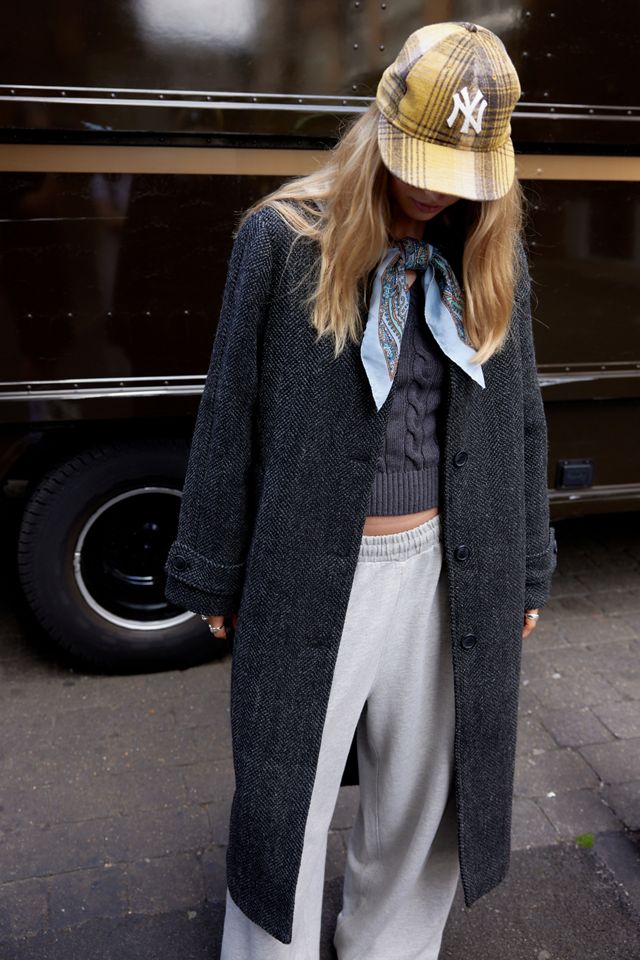 BDG Grey Wool Blend Coat #2