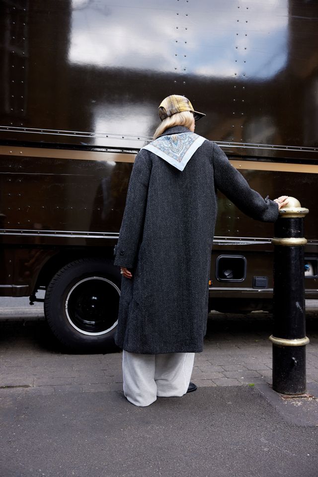 BDG Grey Wool Blend Coat #4