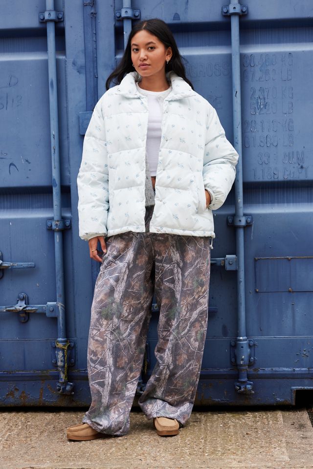 Kimchi Blue Floral Print Puffer Jacket #1