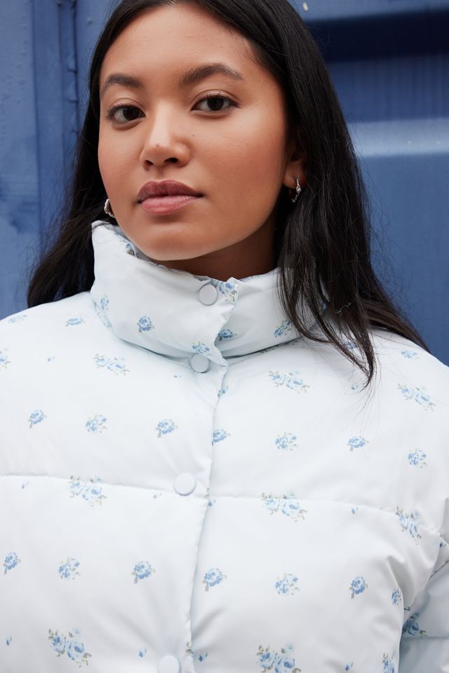 Kimchi Blue Floral Print Puffer Jacket #3