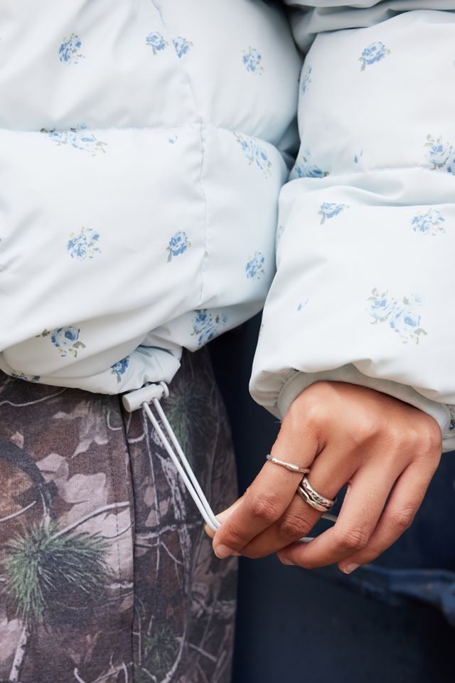 Kimchi Blue Floral Print Puffer Jacket #4