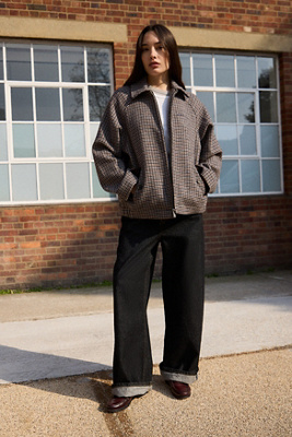 BDG Wool Check Harrington Jacket Product Page