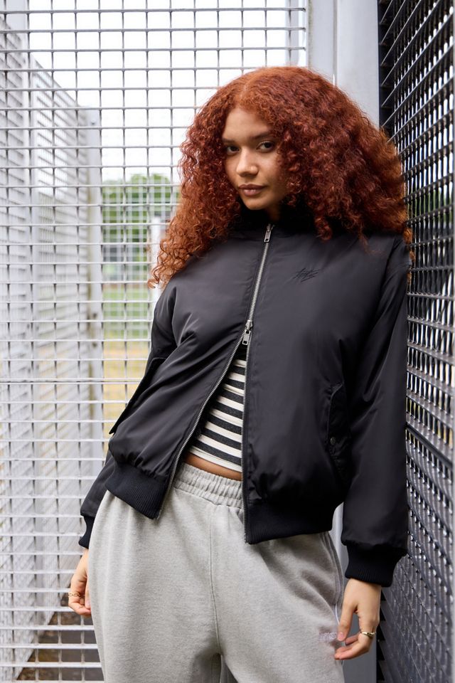 iets frans... Reversible Faux Fur Bomber Jacket #1