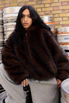 BDG Reversible Faux Fur Bomber Jacket