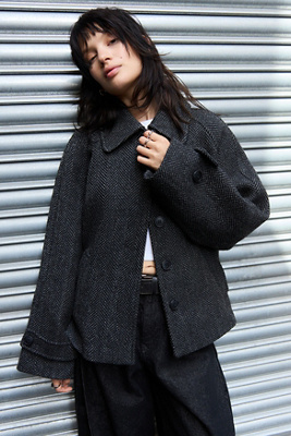 Manteau évasé en laine en taille: TTP - BDG - Modalova