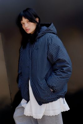 iets frans... Austin Check Reversible Puffer Jacket