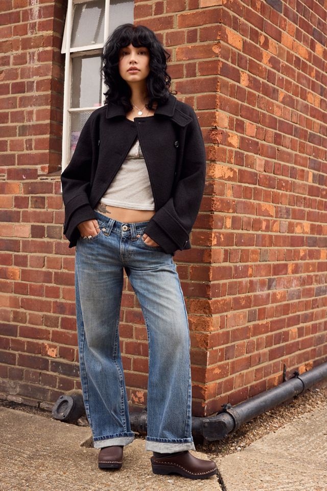 Manteau en laine croisé BDG #1