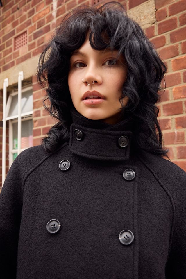 Manteau en laine croisé BDG #2
