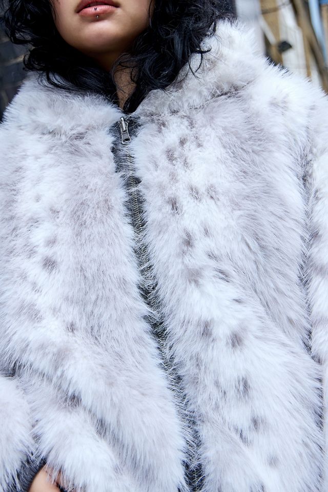 iets frans... Reversible Faux Fur Bomber Jacket  #3
