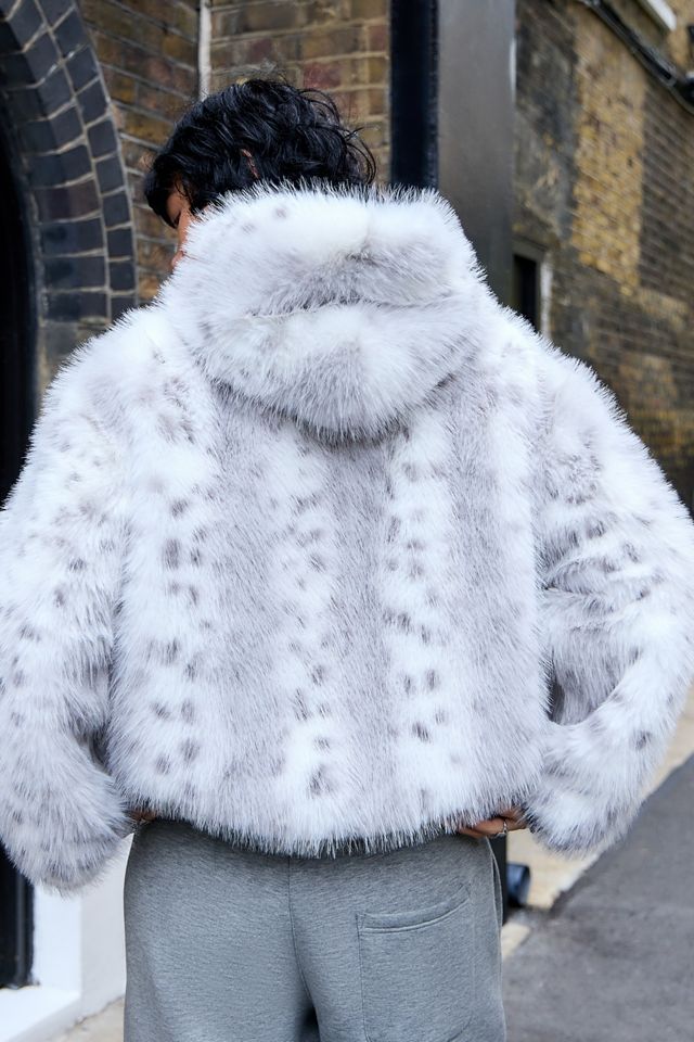 iets frans... Reversible Faux Fur Bomber Jacket  #4