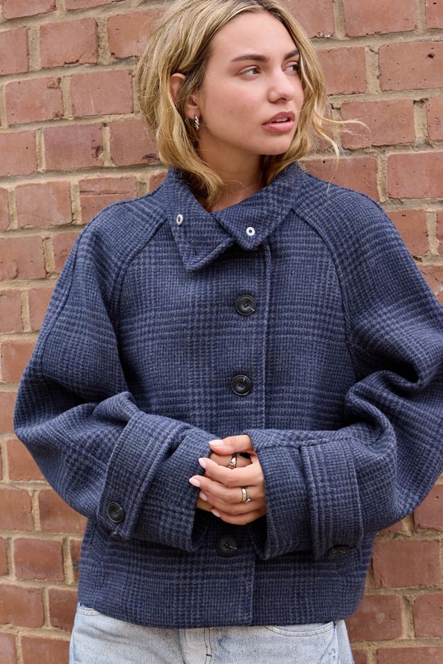Veste à col cheminée à carreaux Fiona BDG #1