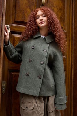 BDG Double Breasted Wool Coat