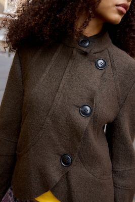 Veste asymétrique en laine Kimchi Bue Raya