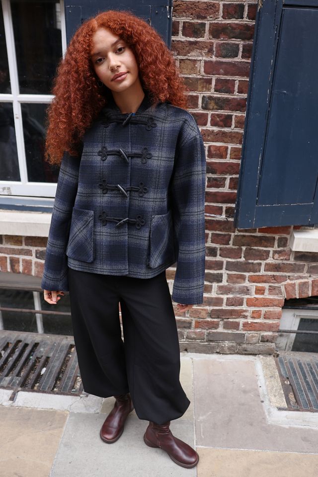 Chaqueta Duffle con Capucha a Cuadros BDG #3