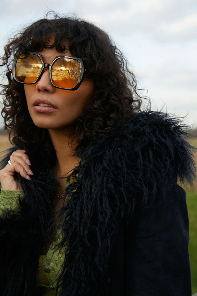 UO Y2K Faux Fur Trim Jacket #4