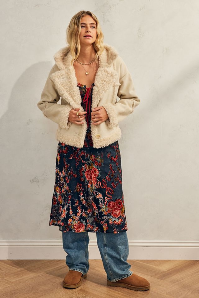 UO Maxine Faux Shearling Coat #3