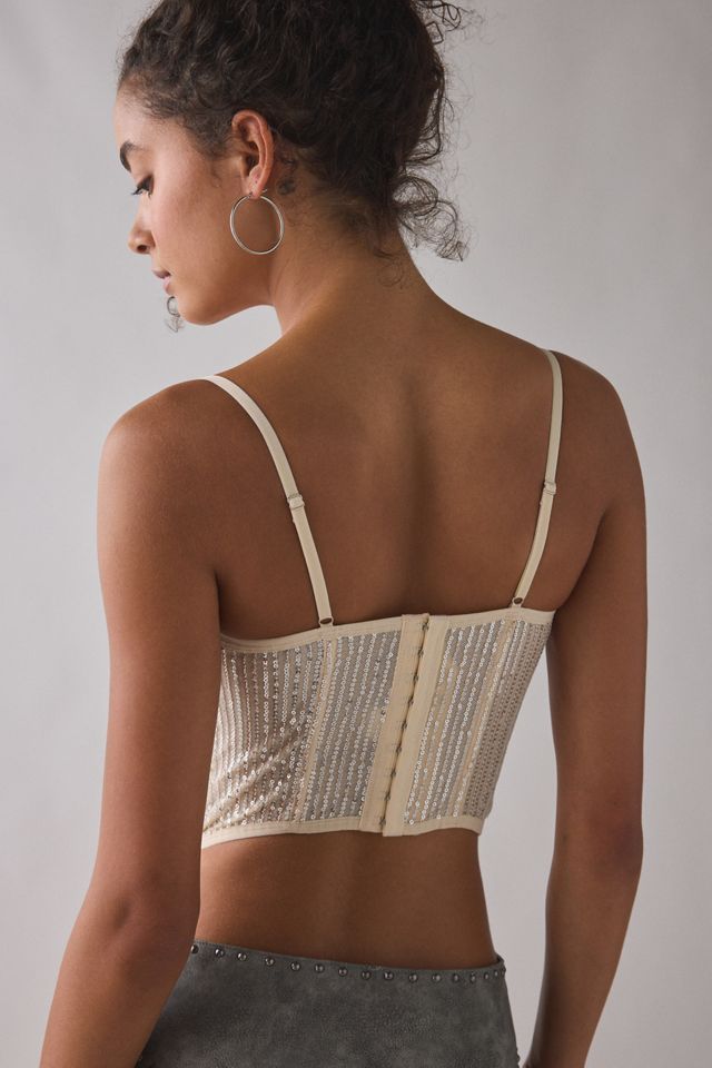 Out From Under Modern Love Sequin Corset Top #3