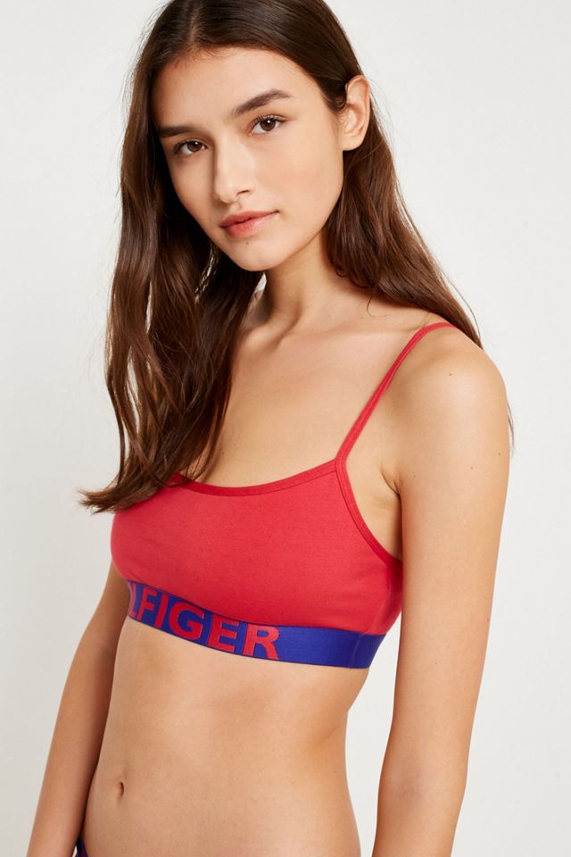 Tommy Hilfiger Red Scoop Neck Bralette #1