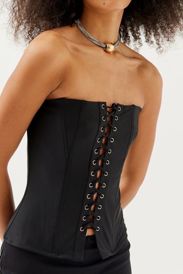 Out From Under Strapless Lace-Up Corset #2