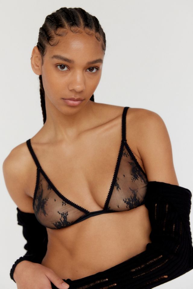 Urban Outfitters Black Triangle Lace Bralette BNWT, Women's Fashion, New  Undergarments & Loungewear on Carousell